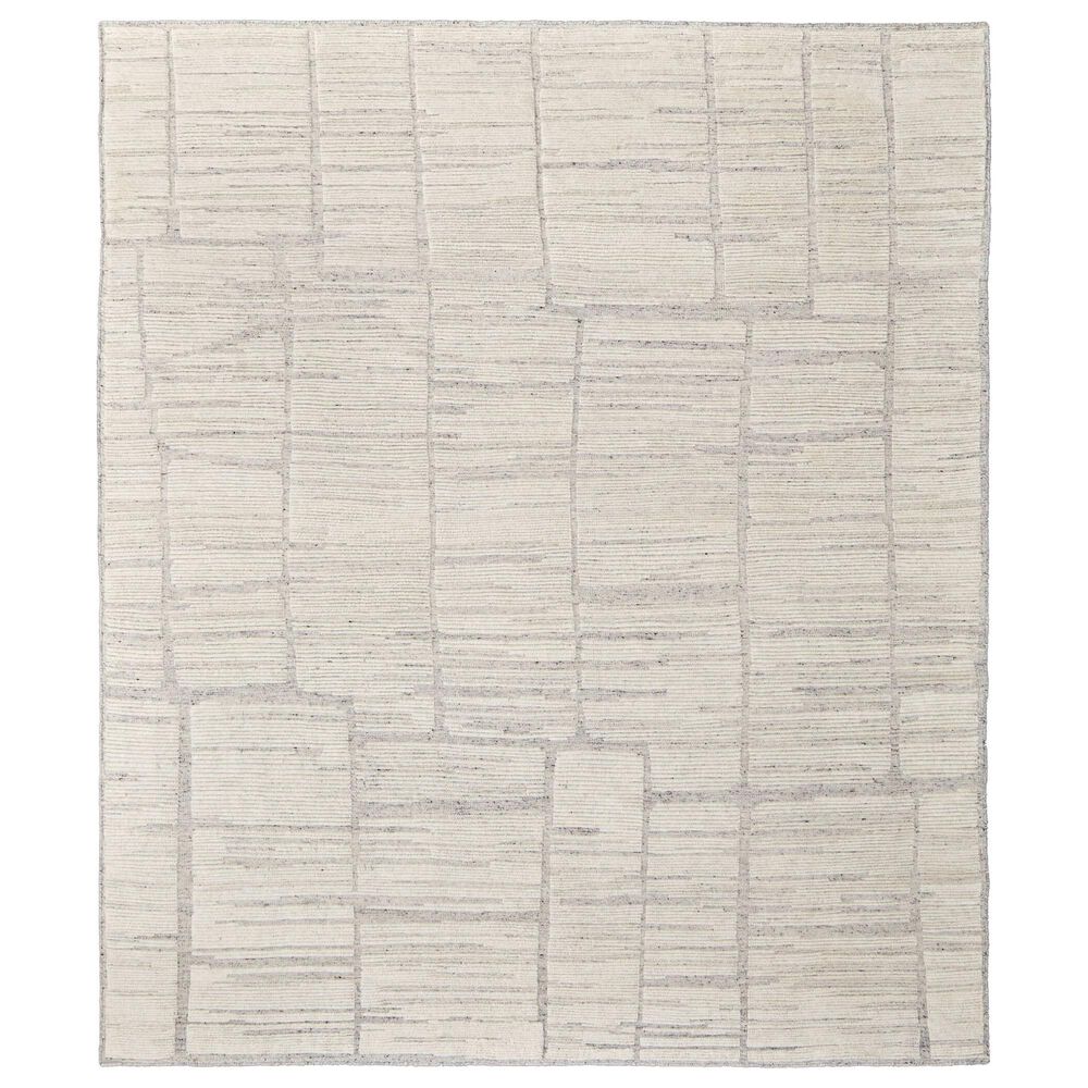 Feizy Bluff 10" x 14" Gray and Natural Area Rug, , large
