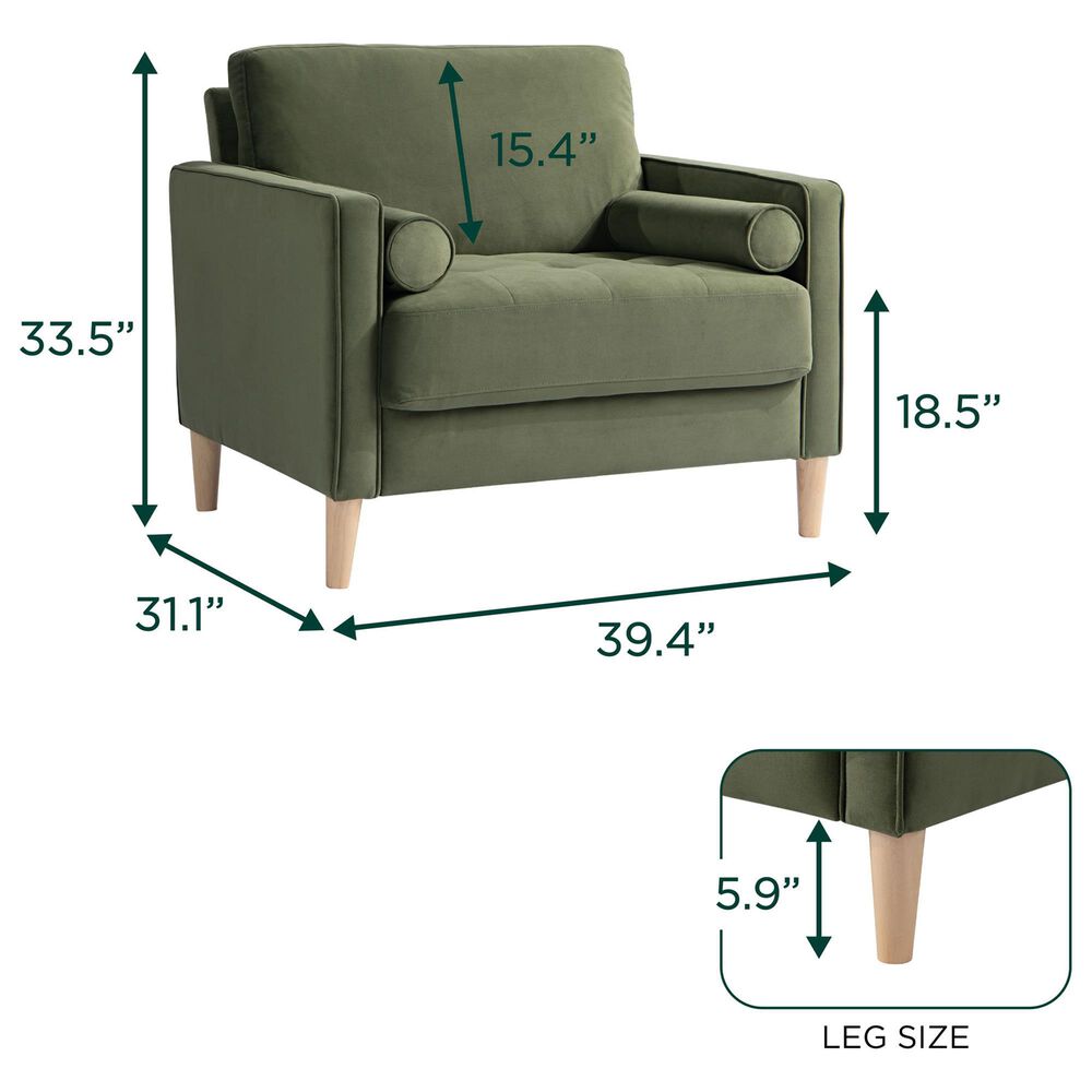 Lifestyle Solutions Langford Accent Chair in Olive, , large