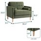 Lifestyle Solutions Langford Accent Chair in Olive, , large