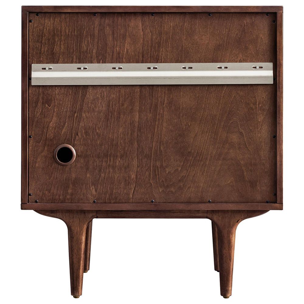 James Martin Vanities Amberly 30&quot; Single Bathroom Vanity in Mid-Century Walnut with 3 cm Parisien Bleu Quartz Top and Rectangular Sink, , large
