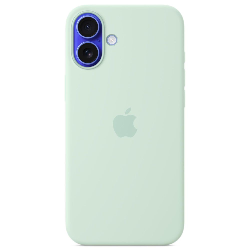 Apple Silicone Case with MagSafe for iPhone 16 Plus in Aquamarine, , large