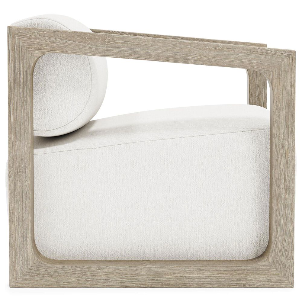 Bernhardt Leilani Outdoor Swivel Chair in White/Cream, , large