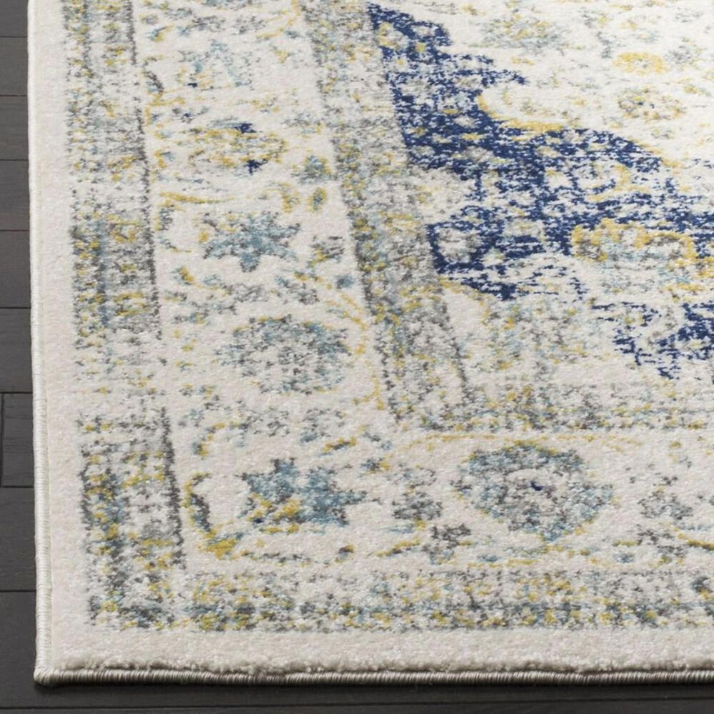 Safavieh Evoke EVK220C-5SQ 5&#39;1&quot; Square Ivory/Blue Area Rug, , large