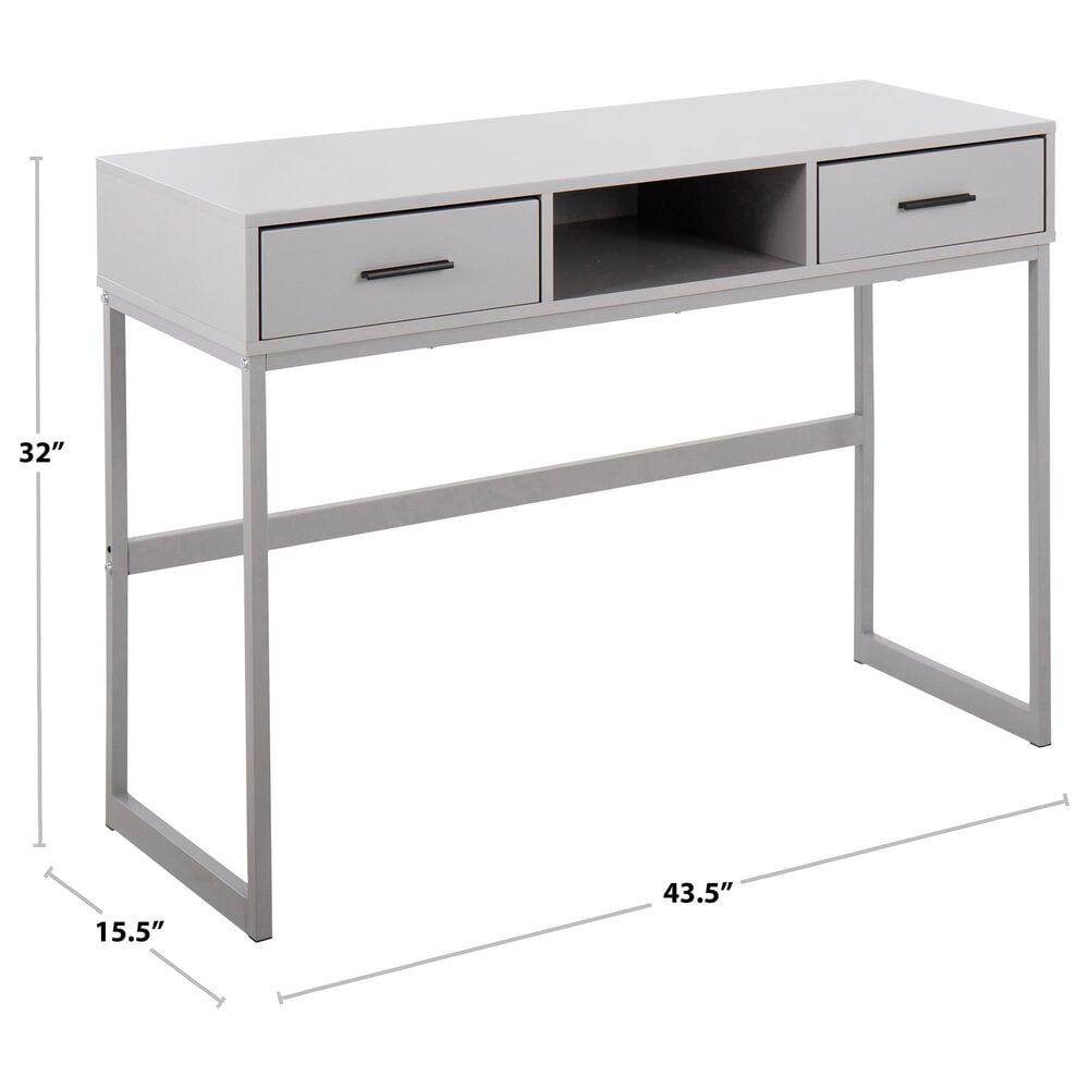 Lumisource Franklin Console Table in Black, , large