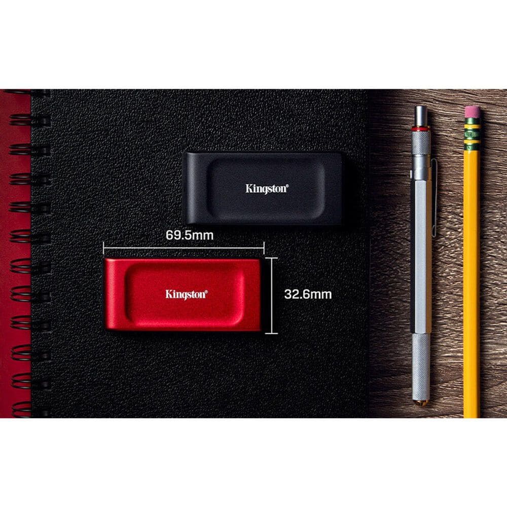 Kingston Technology XS1000 1TB USB 3.2 Gen 2 External SSD in Black, , large