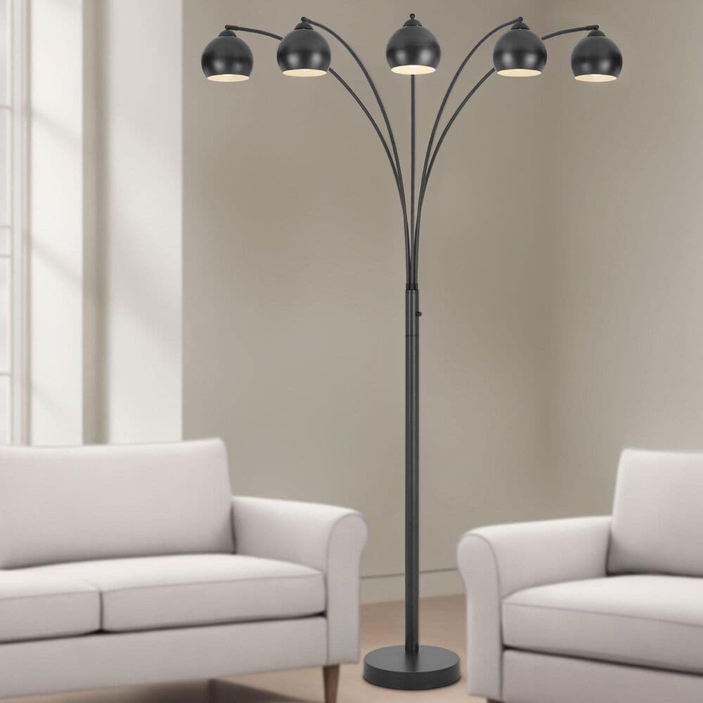 Cal Lighting Richford 5 Lit arc floor lamp, , large