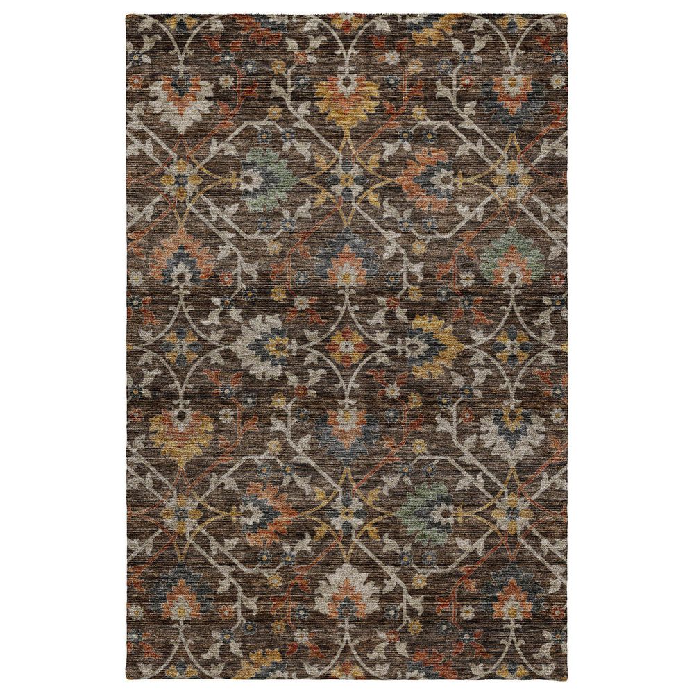 Dalyn Rug Company Silk Road Chocolate, Beige, Copper, Gold, Sage, Navy and Paprika 3" x 5" Area Rug, , large