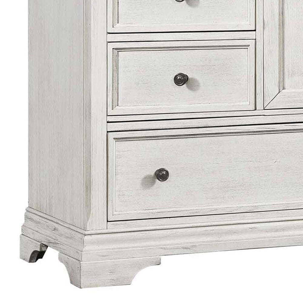 Eastern Shore Olivia 5-Drawer Chifferobe in Brushed White, , large