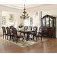 Crown Mark Kiera 7-Piece Double Pedestal Dining Set in Rich Brown, , large