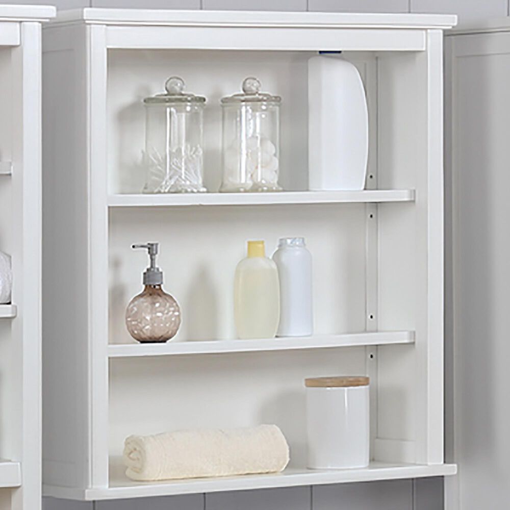 Timberlake Dorset 29" Dorset Over Toilet Hutch with Open Storage in