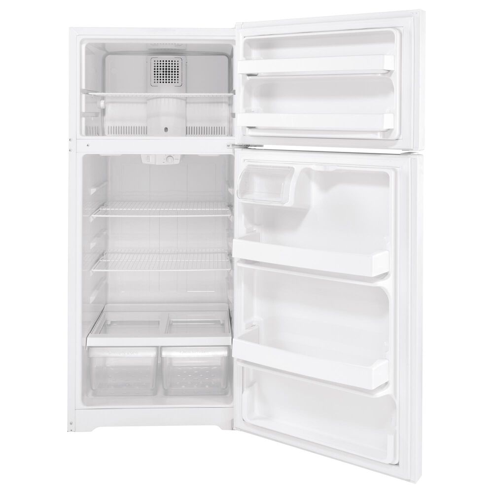 GE Appliances 16.6 Cu. Ft. Energy Star Top Freezer Refrigerator in White, , large