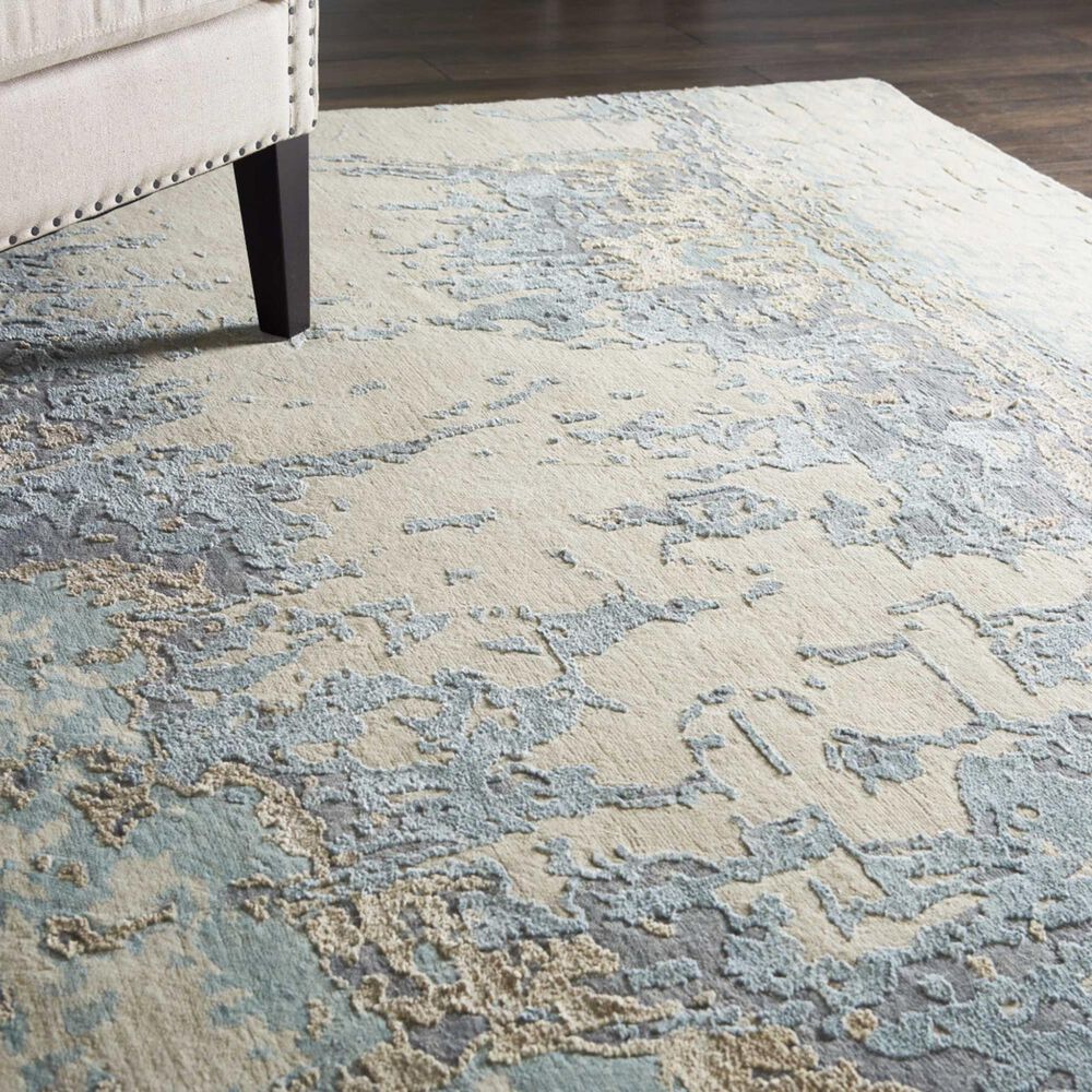 Nourison Quietude CGS26 9&#39; x 12&#39; Chic Grey Area Rug, , large