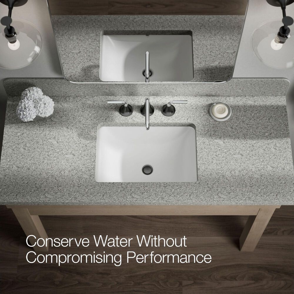 Kohler Tone Widespread Bathroom Sinks in Polished Chrome and Matte Black, , large