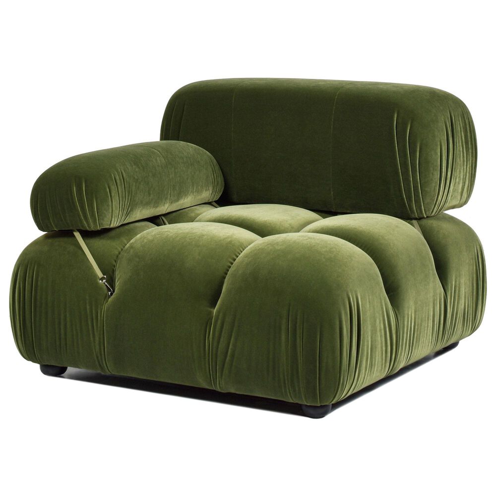 Jennifer Taylor Home Marcel Lounge Arm Chair in Olive Green, , large