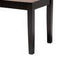 Baxton Studio Teresa Dining Bench with Sand Cushion in Dark Brown, , large