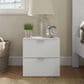 The Monday Company Delma 2-Drawer Nightstand in Matte White (Set of 2), , large