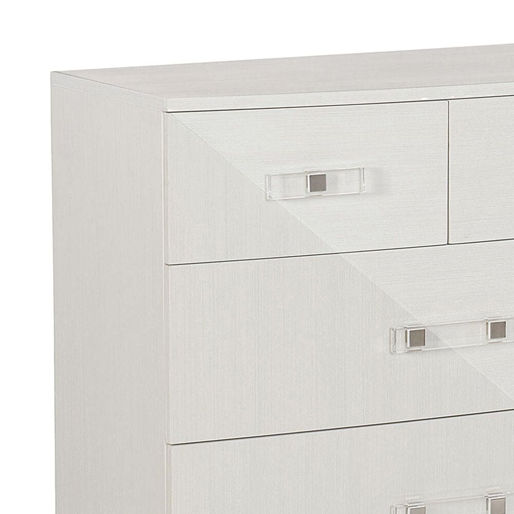 Bernhardt Axiom 7 Drawer Dresser in Linear White and Linear Gray, , large