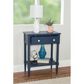 Linon Home Decor Seaboard Accent Table in Navy, , large