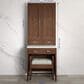 James Martin Addison 12" Petite Tower Hutch - Right in Mid Century Acacia, , large