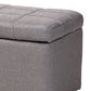 Baxton Studio Fera Storage Ottoman in Gray, , large