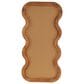 Maple and Jade 39" Wood Abstract Wavy Wall Mirror in Brown, , large
