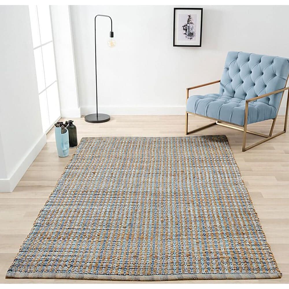L&amp;R Resources Natural Fiber 03305 5&#39; x 7&#39;9&quot; Navy Area Rug, , large