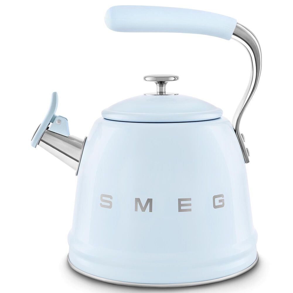 SMEG 2.3L 50&#39;s Style Stovetop Whistling Kettle in Pastel Blue, , large