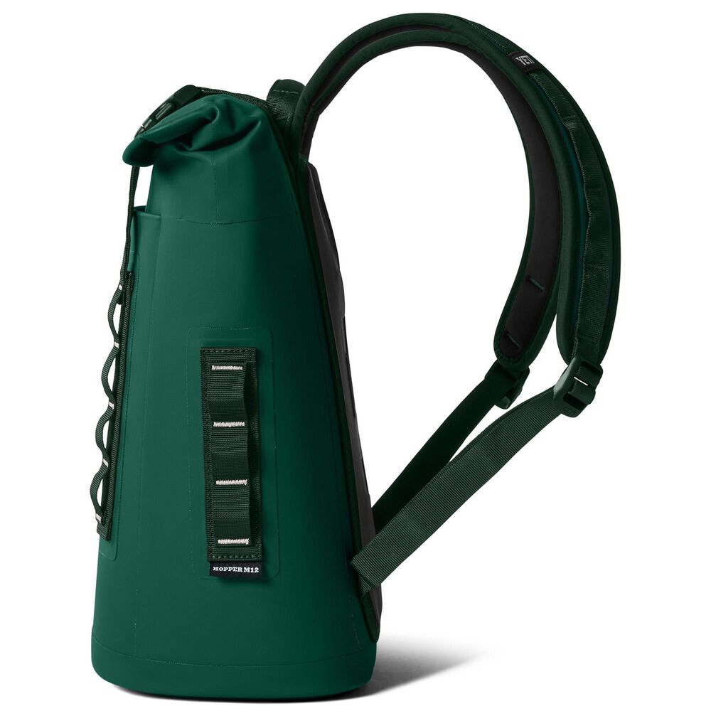 YETI Hopper M12 Backpack Soft Cooler in Black Forest Green, , large