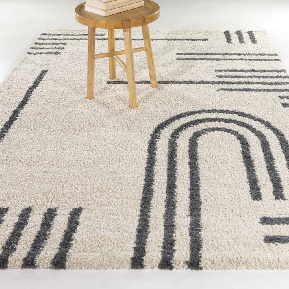 Balta Rugs Erin Grey 5' 3" x 7' Area Rug, , large