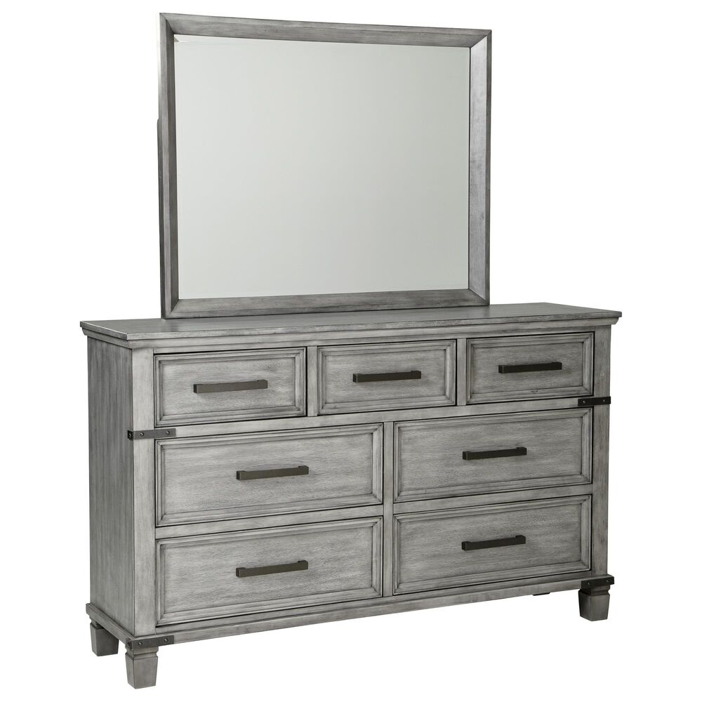 Ashley Russelyn 4-Piece Cal King Storage Bed Set in Gray, , large