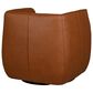 Natuzzi Editions Wally Swivel Chair in Pasadena Brandy, , large