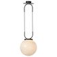 Four Hands Kincaid 1-Light Pendant in Matte Black, , large