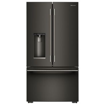 KitchenAid 23 Cu. Ft. Counter-Depth French Door Refrigerator in Black Ore, , large