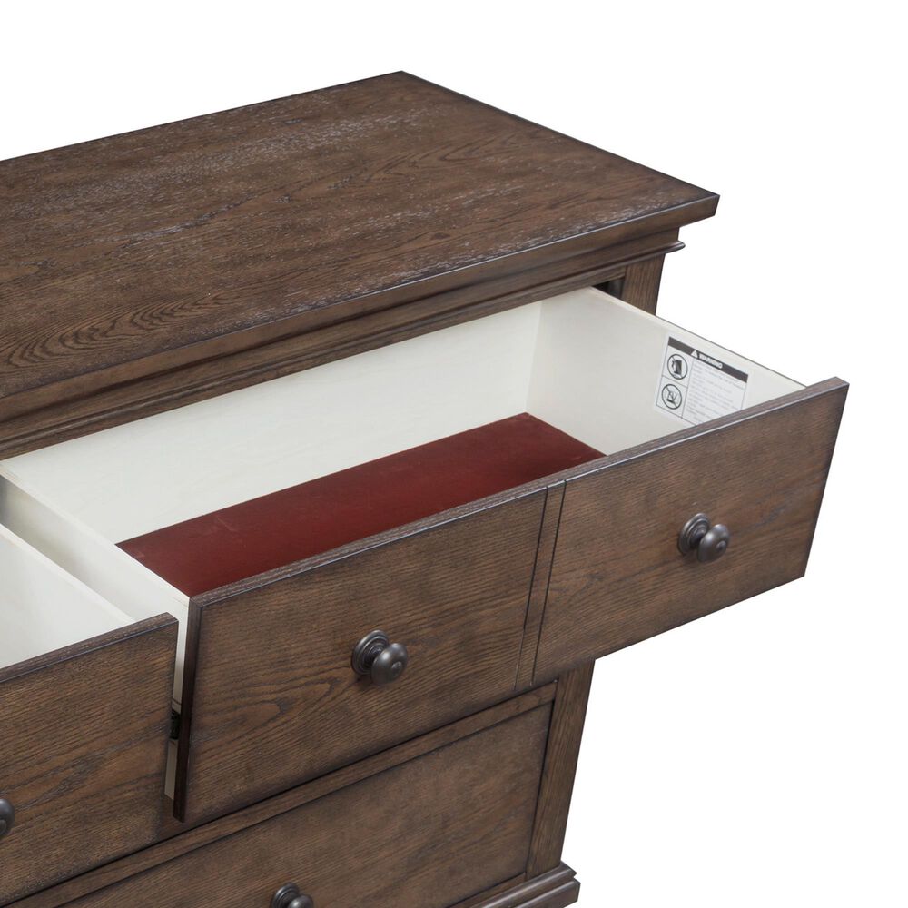 Riva Ridge Oxford 6-Drawer Dresser Only in Cocoa, , large