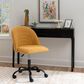 Linon Home Decor Skyla Swivel Office Chair in Yellow, , large