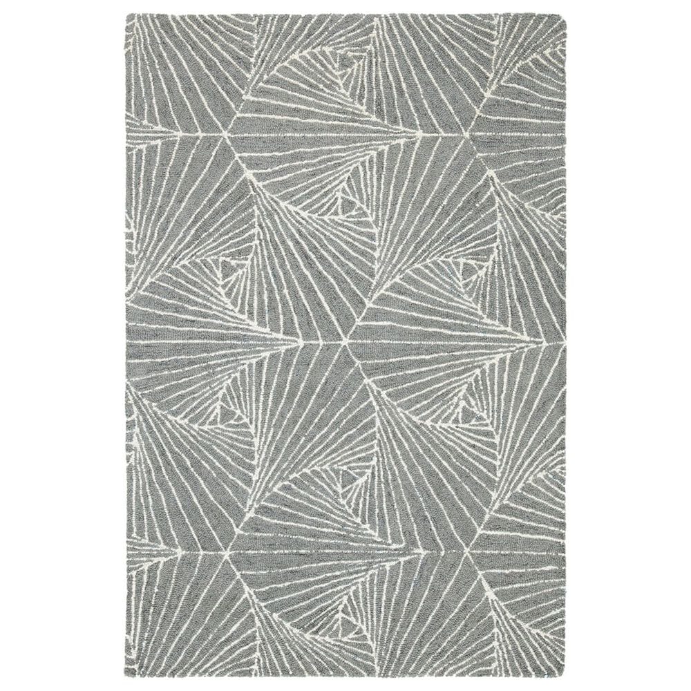 Safavieh Micro-Loop Geometric 4" x 6" Grey and Ivory Area Rug, , large