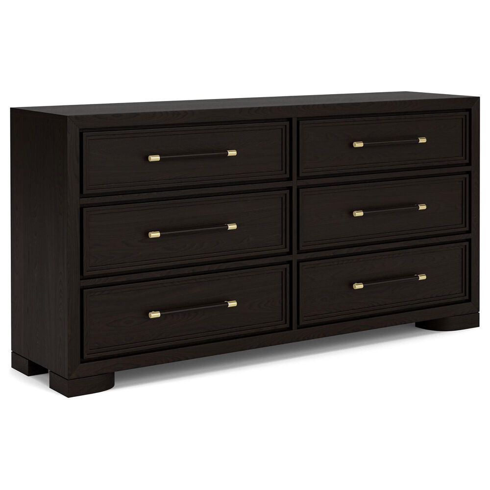 Shannon Hills Lydia 6-Drawer Dresser in Dark Cabernet, , large