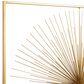 CosmoLiving by Cosmopolitan 36" Square Modern Wall Decor with Starburst Center in Gold, , large