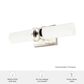 Hunter Lenlock 16" 2-Light Vanity with Cased White Shade in Brushed Nickel, , large