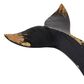 Maple and Jade 7" x 24" Whale Sculpture in Distressed Black, , large