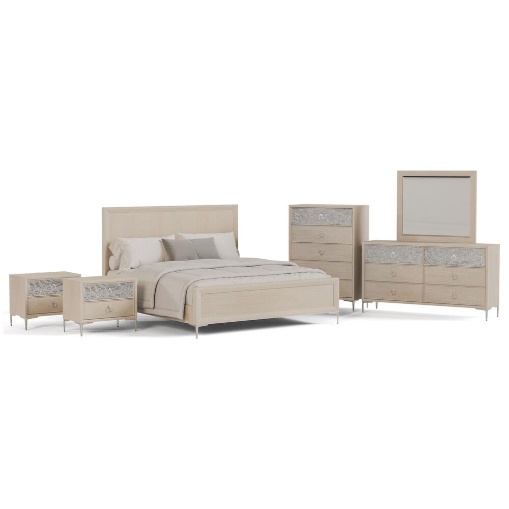 Furniture of America Bashford 6-Piece Queen Bedroom Set in Natural Oak, , large