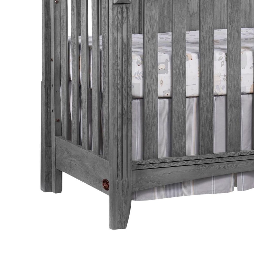 Oxford Baby Willowbrook 4-In-1 Convertible Crib in Graphite Gray, , large