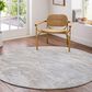 Surya Brunswick Cream, Taupe, Tan, Light Slate, Blue and Gray 6"7" Round Area Rug, , large