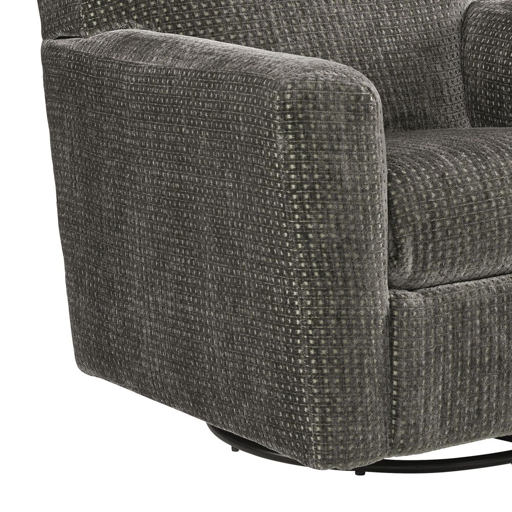 Ashley Herstow Swivel Glider Chair in Charcoal, , large