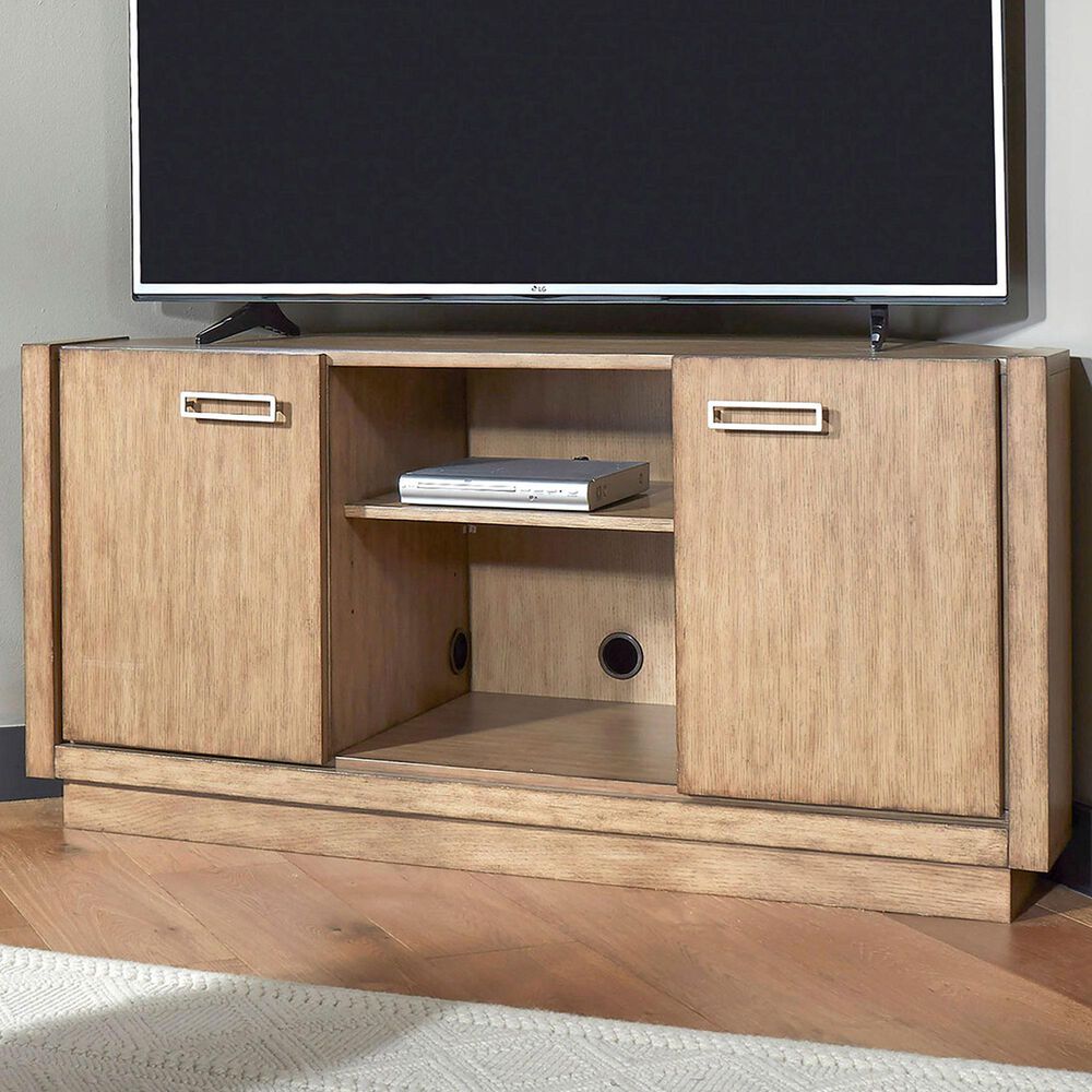 Homestyles Big Sur 54&quot; Corner Entertainment Center in Oak, , large
