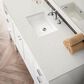 James Martin Vanities Addison 60" Single Bathroom Vanity in Glossy White with 3 cm Lime Delight Quartz Top and Rectangular Sink, , large