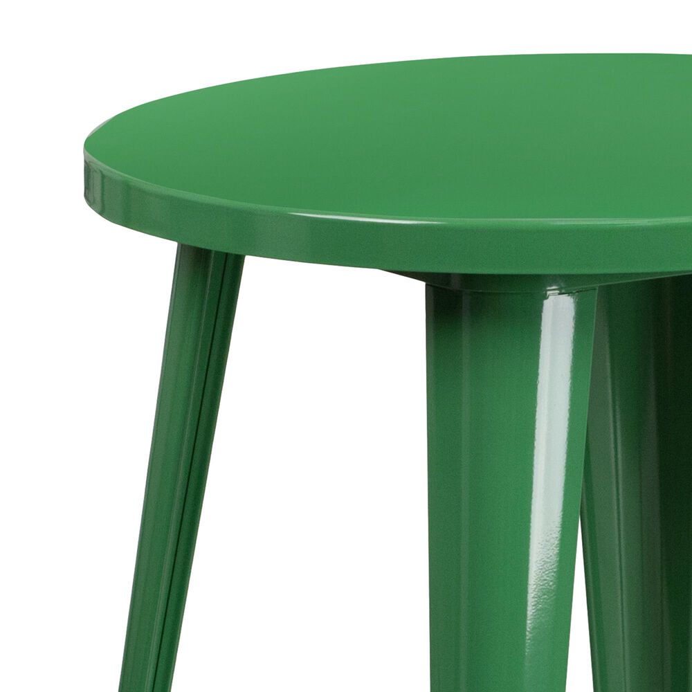 Flash Furniture 24&quot; Round Table in Green, , large