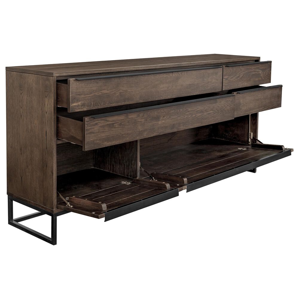 Blue River Nevada 2-Piece Dining Table Set in Dark Brown, , large