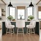 Armen Living Sadie 26" Swivel Counter Height Stool in Washed Wood, , large