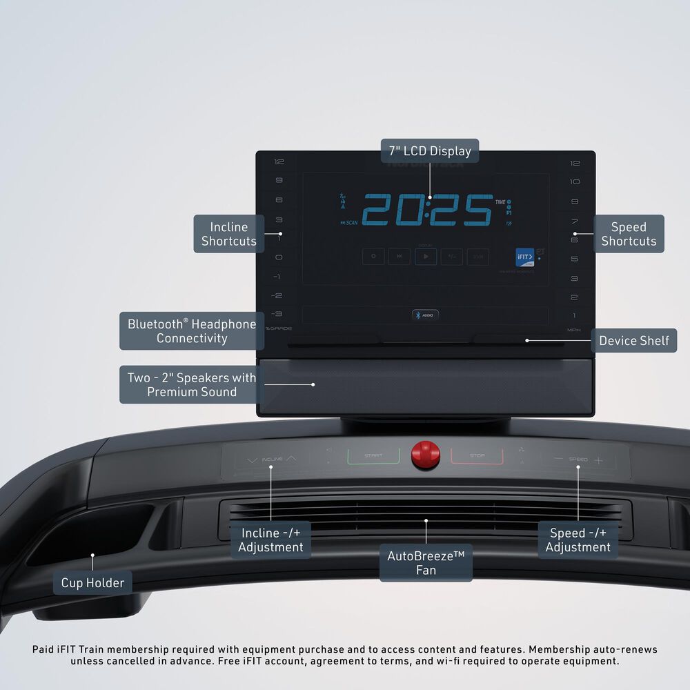 NordicTrack Commercial LE Folding Treadmill with iFIT, , large